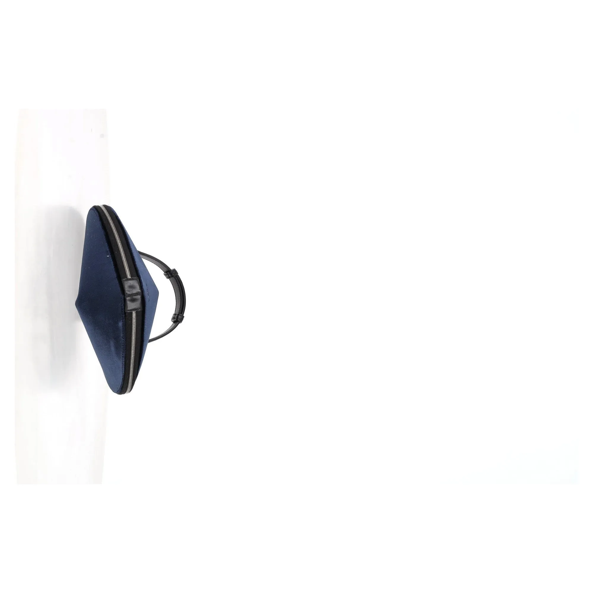 Ala?a Le C?ur Heart Clutch in Blue Velvet