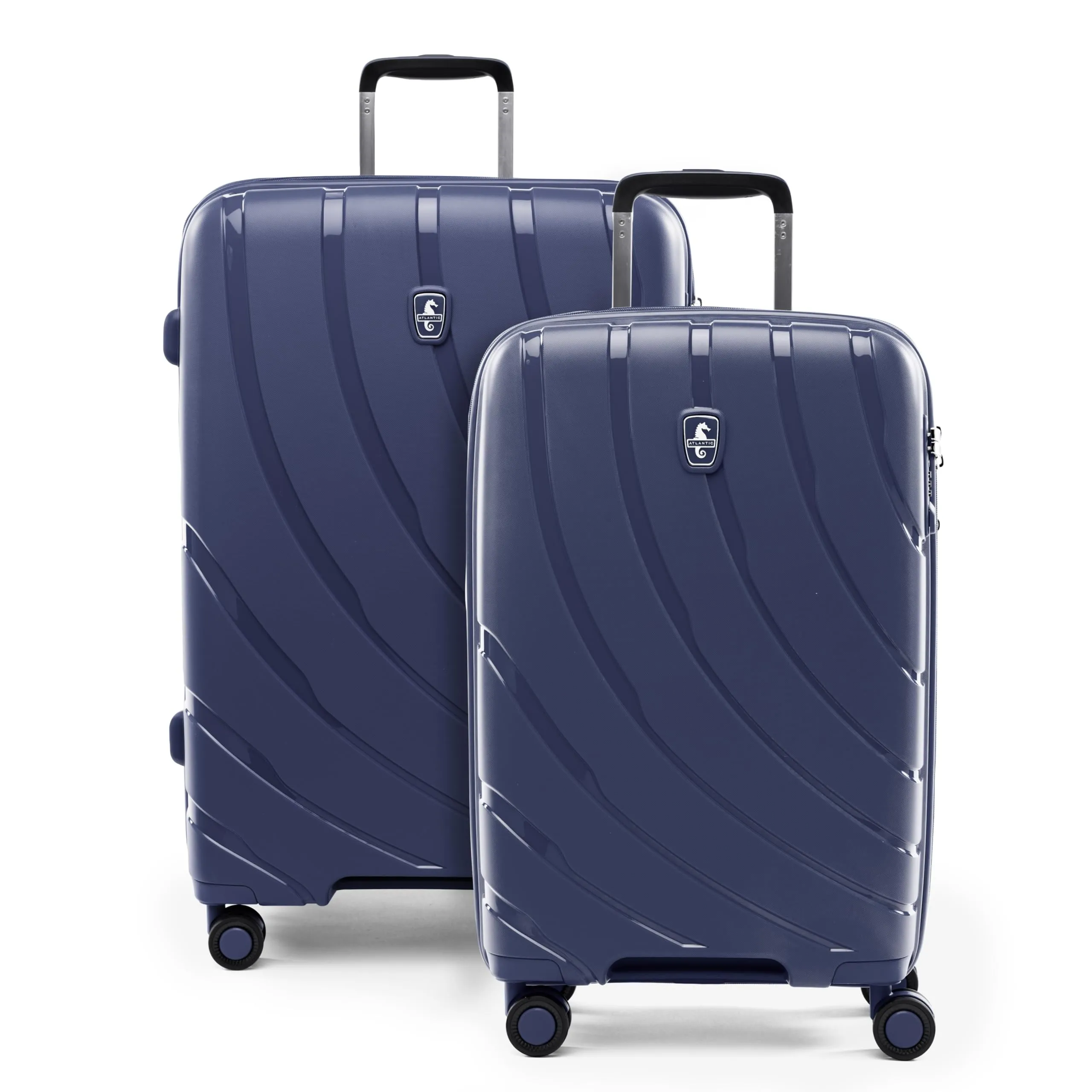 Atlantic 2 Pc Luggage Set - Carry-on & Convertible Medium to Large Checked Exp Hardside Spinners