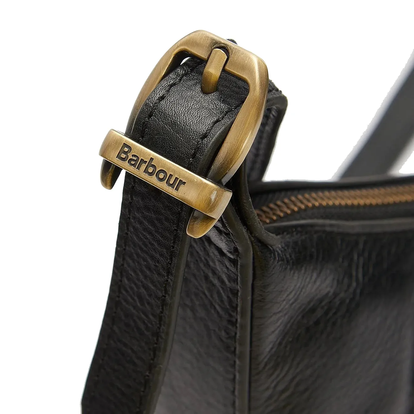 Barbour Laire Leather Sling Bag Black