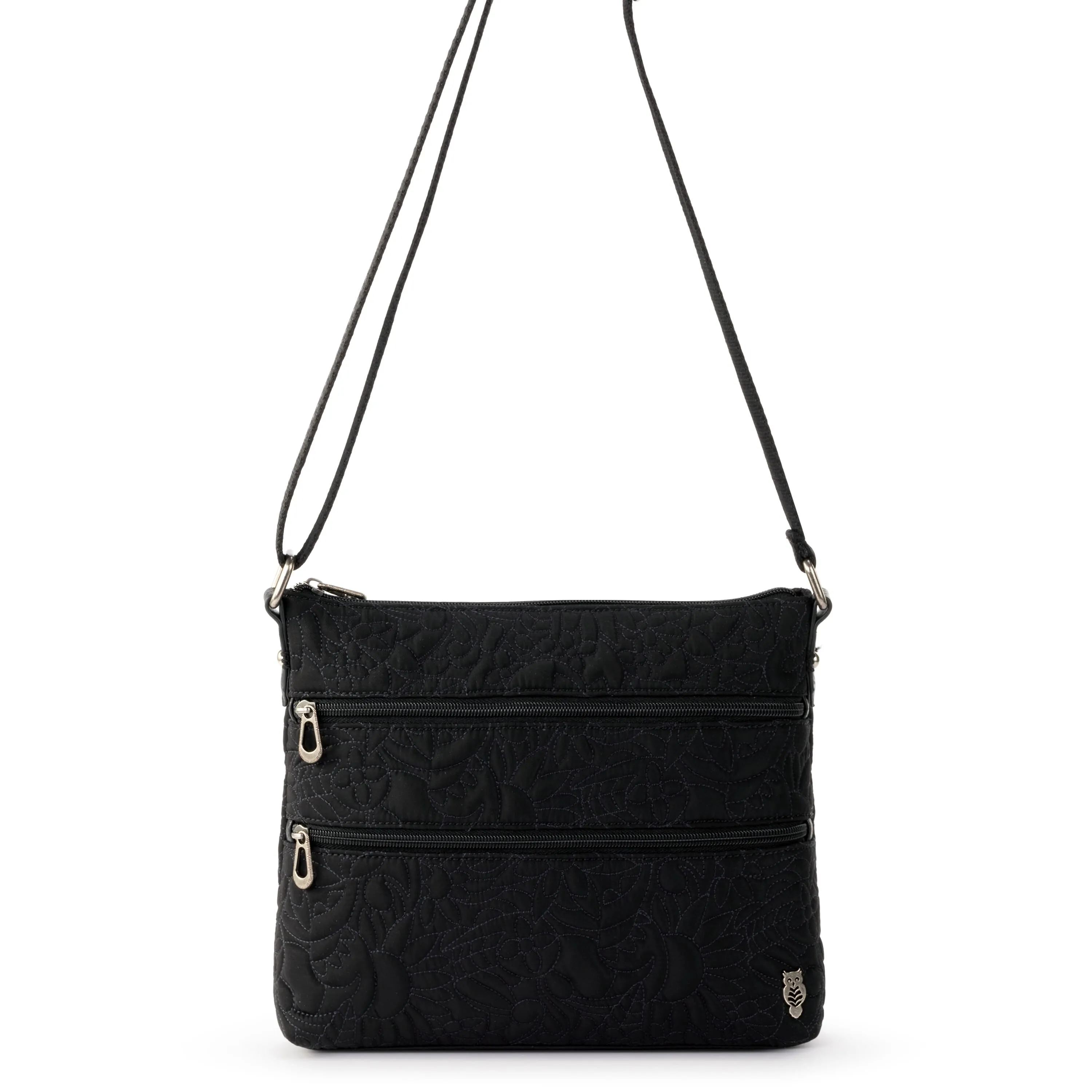 Basic Crossbody - EcoTwill - Black Spirit Desert Quilted