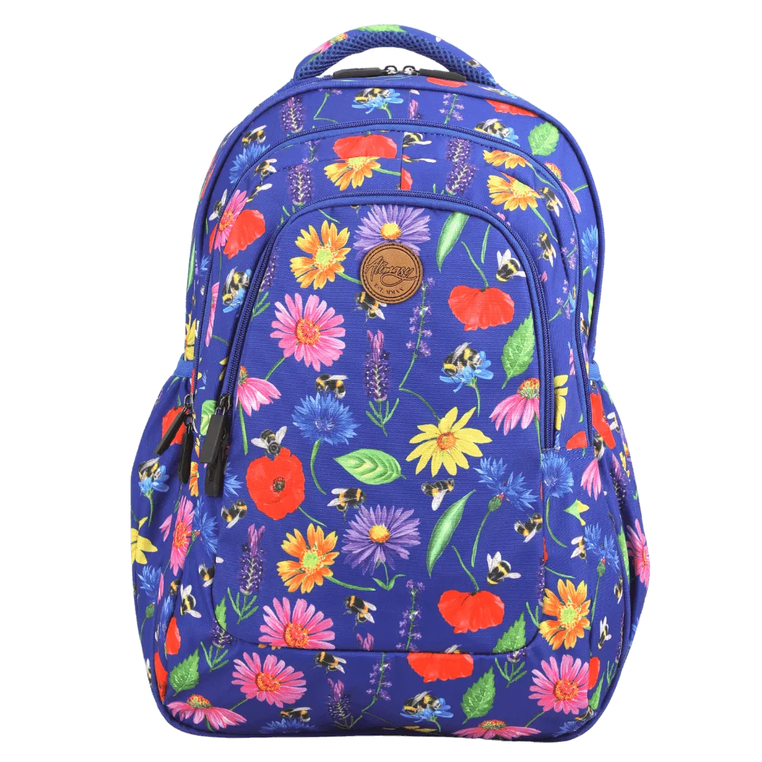 Bees & Wildflowers Large School Backpack