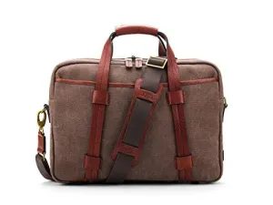 Bosca Canvas/Washed Bag Top Zip Laptop Bag