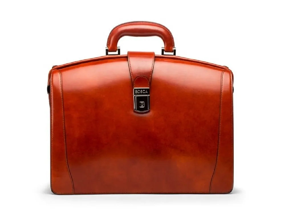 Bosca Old Leather Small Partners Briefcase