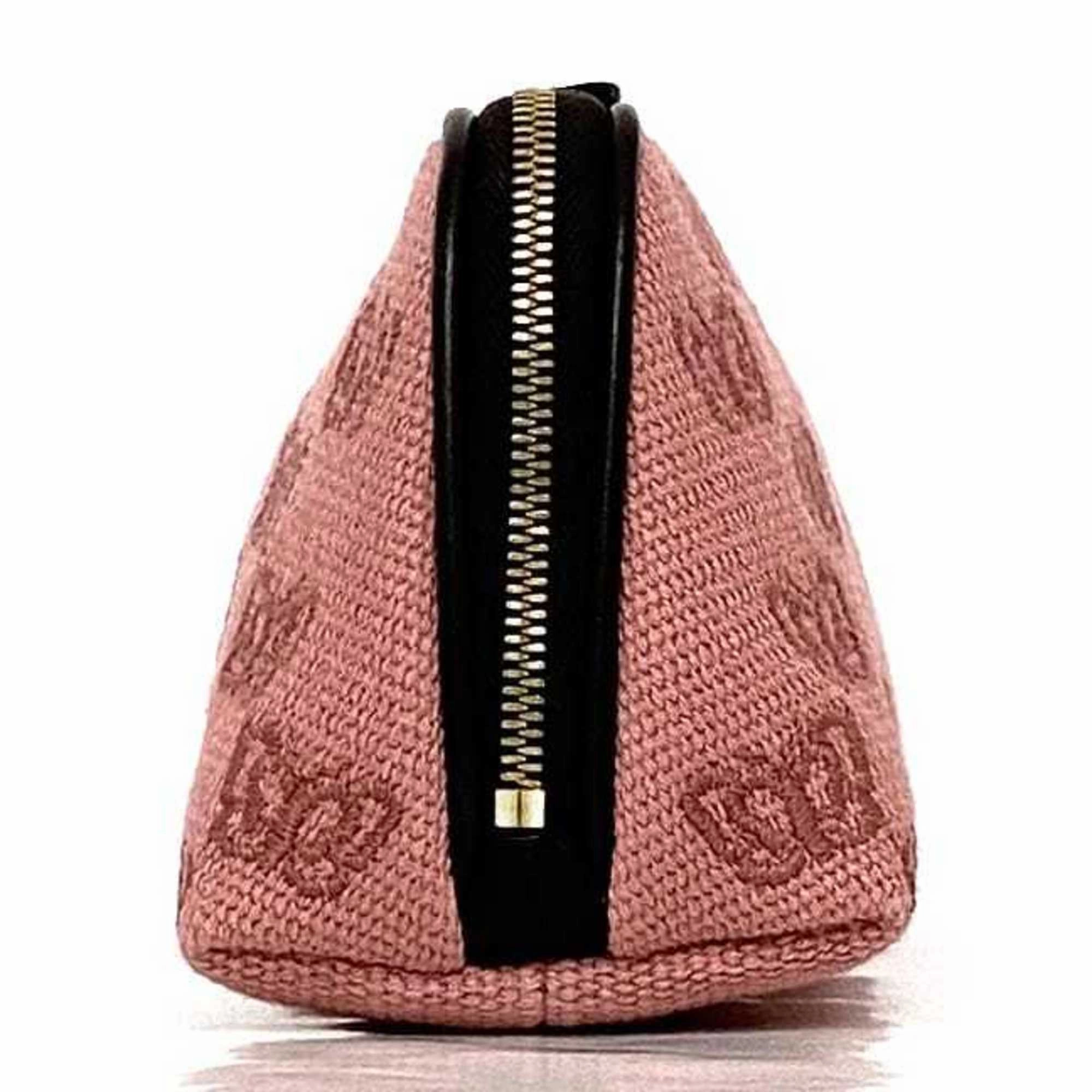 Bottega Veneta Canvas Leather Pouch (Pre-Owned)