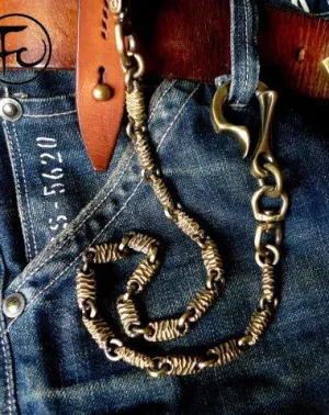 Brass biker trucker dragon hook wallets Chain for chain wallet biker wallet trucker wallet