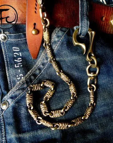 Brass biker trucker dragon hook wallets Chain for chain wallet biker wallet trucker wallet