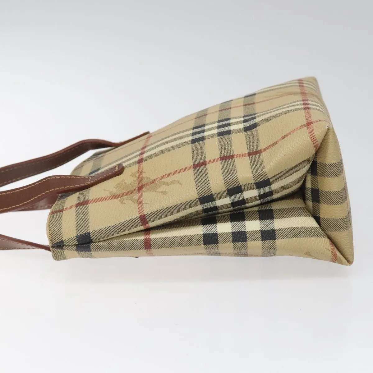 Burberry Haymarket Canvas Handbag (Pre-Owned)