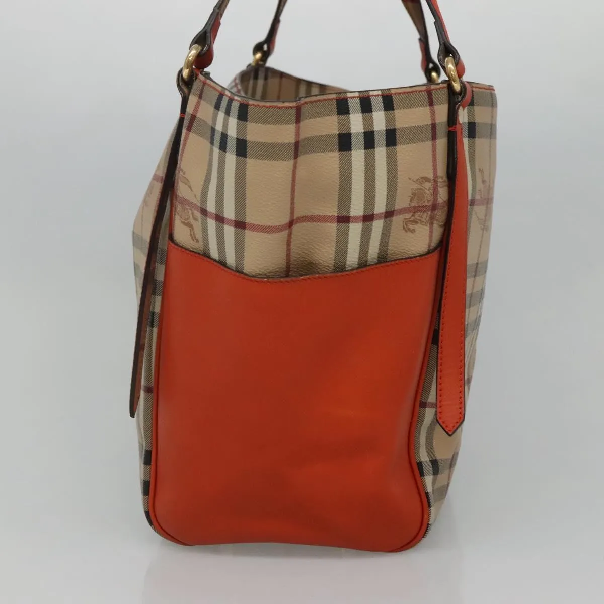 Burberry Haymarket Canvas Tote Bag (Pre-Owned)