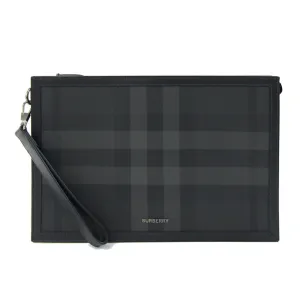 Burberry  Leather Clutch Bag (Pre-Owned)