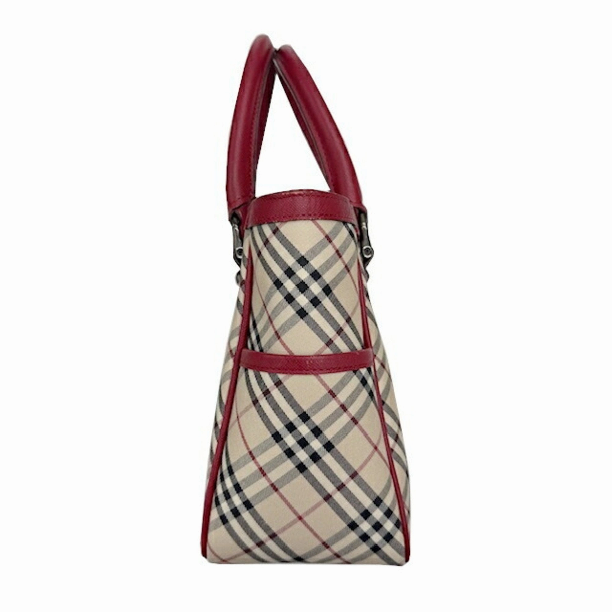 Burberry  Color Leather Canvas Handbag (Pre-Owned)