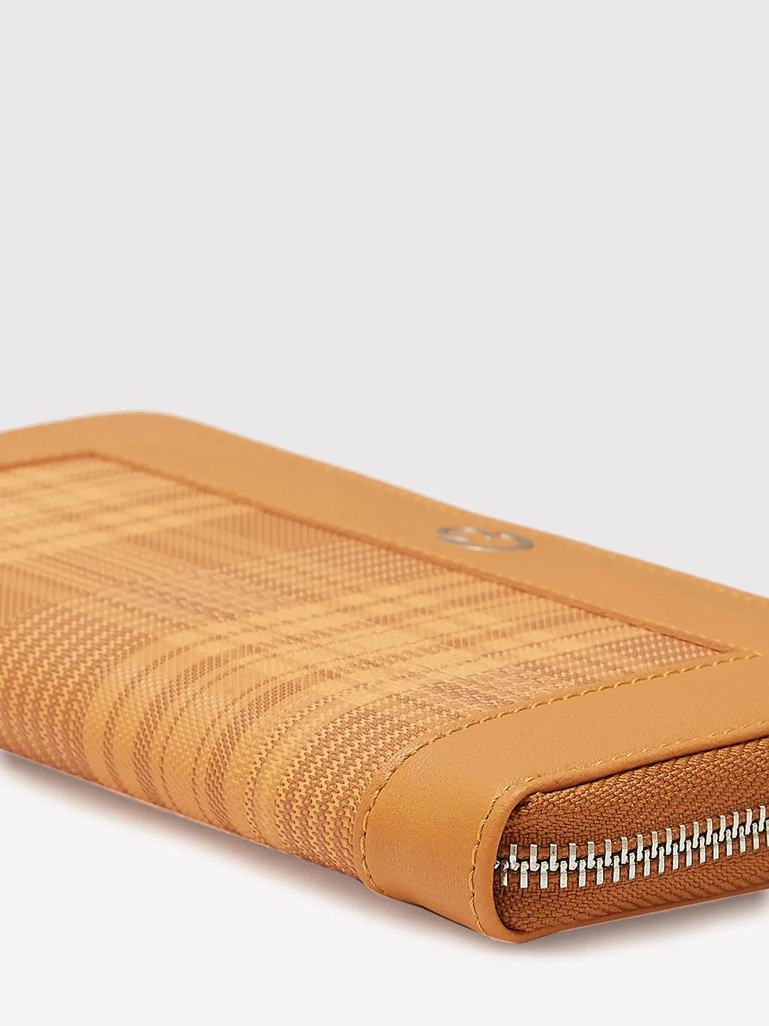 Caprese Avery Large Tan Zip Around Wallet