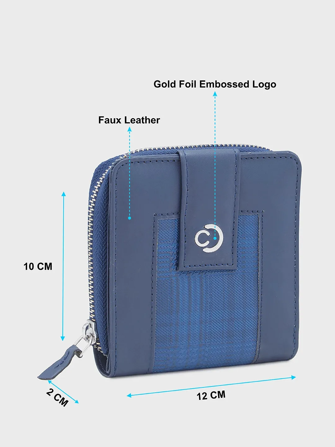 Caprese Avery Small Navy Wallet
