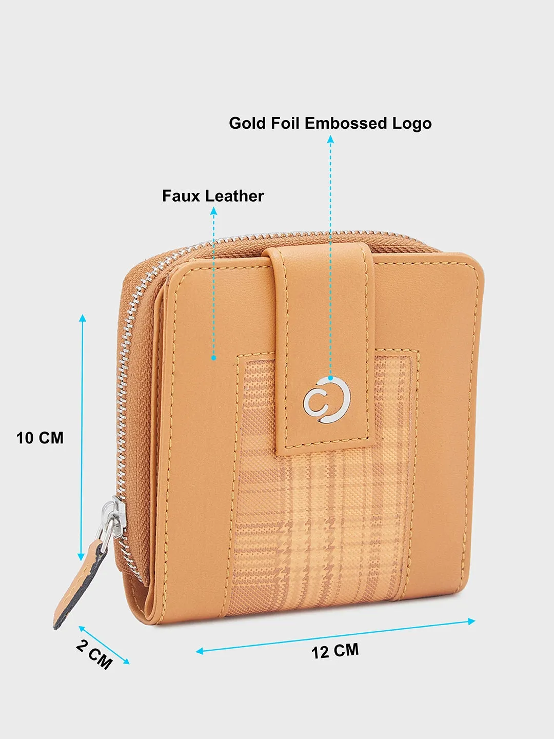 Caprese Avery Small Tan Wallet