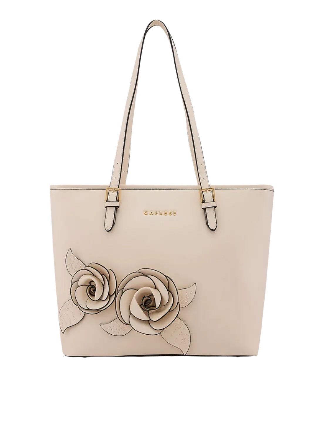 Caprese Bloom Medium Off White Tote Bag