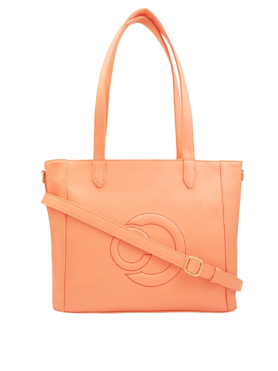 Caprese Dora Large Coral Office Tote Bag