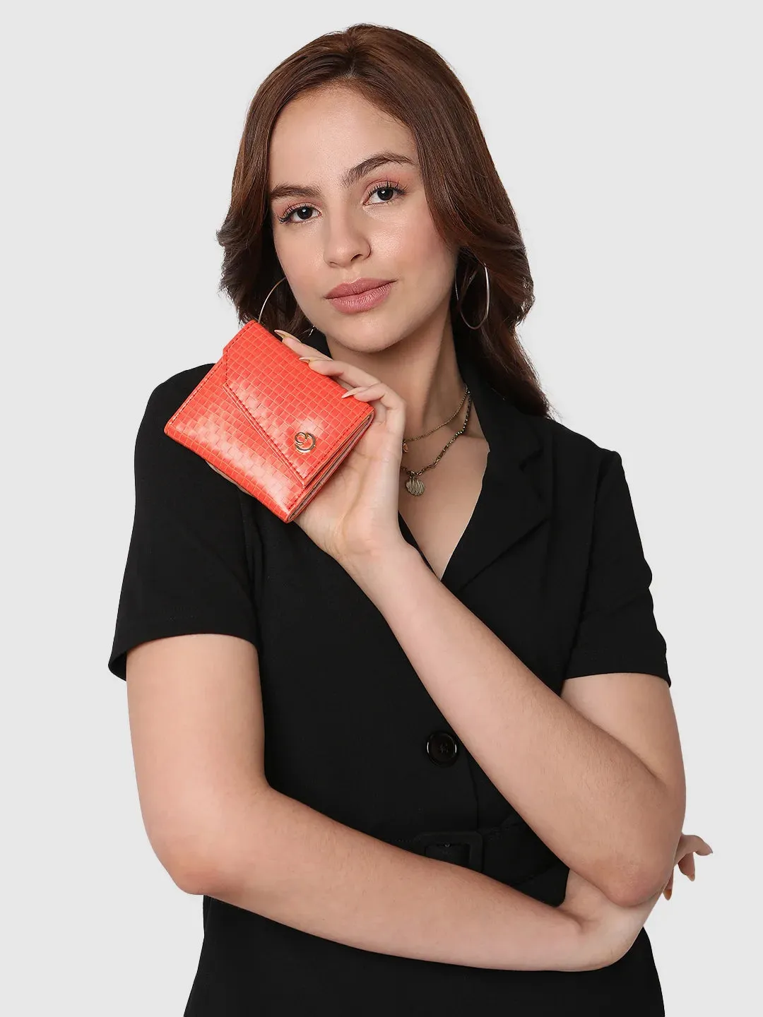 Caprese Ernesa Small Orange Wallet