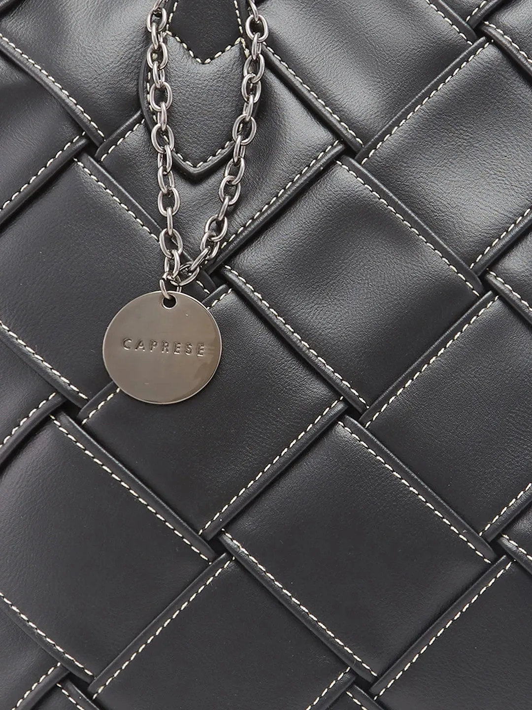 Caprese Gypsy Medium Black Tote Bag