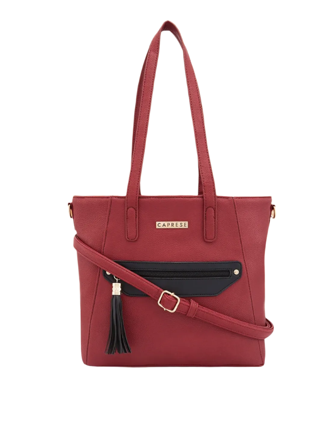 Caprese Jane Large Deep Red Tote Bag