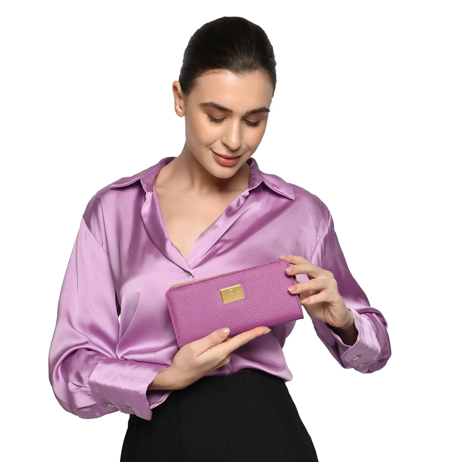 Caprese Kristin Medium Dark Pink Fold Wallet
