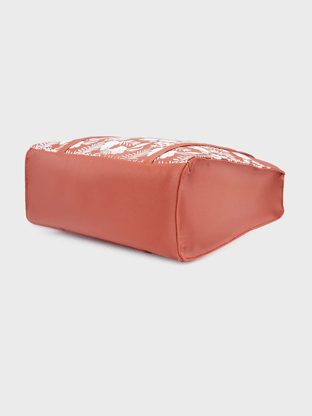 Caprese Lively Medium Dusty Coral Tote Bag
