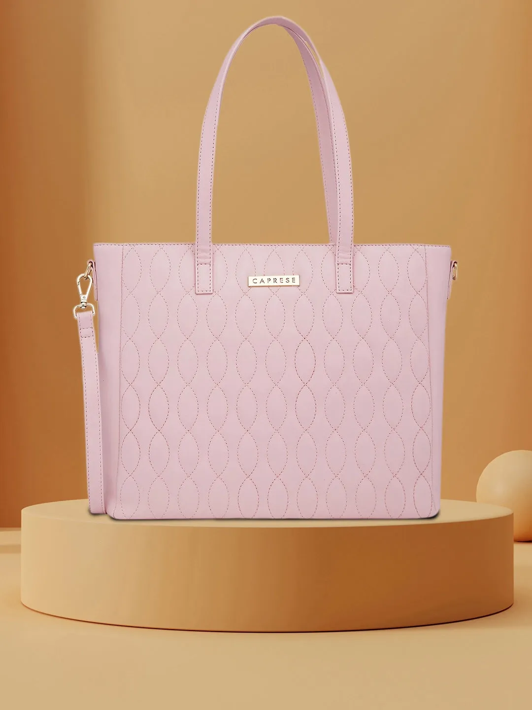 Caprese Mubi Small Blush Tote Bag