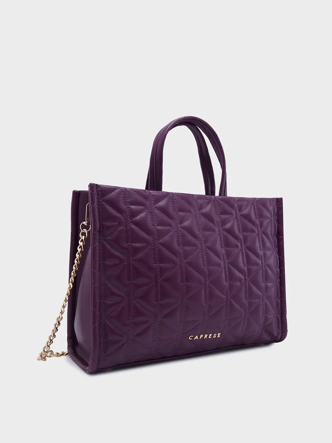 Caprese Ritva Medium Violet Tote Bag