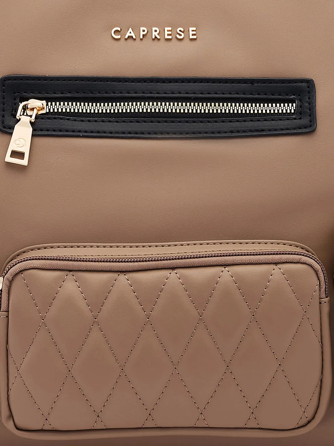 Caprese Roberta Large Taupe Tote Bag