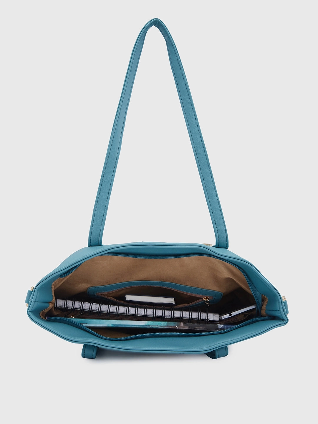 Caprese Lively Large B Green Satchel Bag