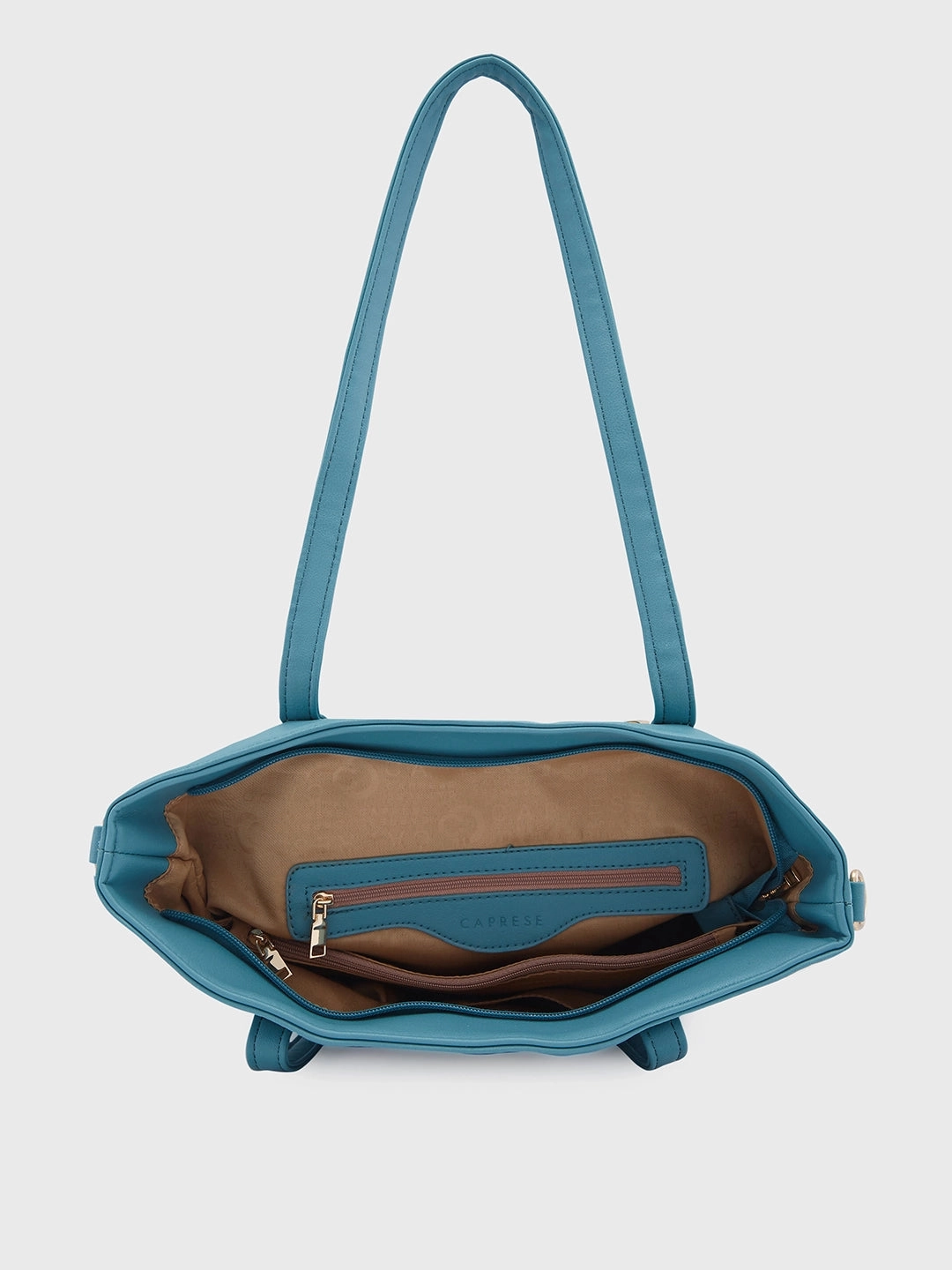 Caprese Lively Large B Green Satchel Bag