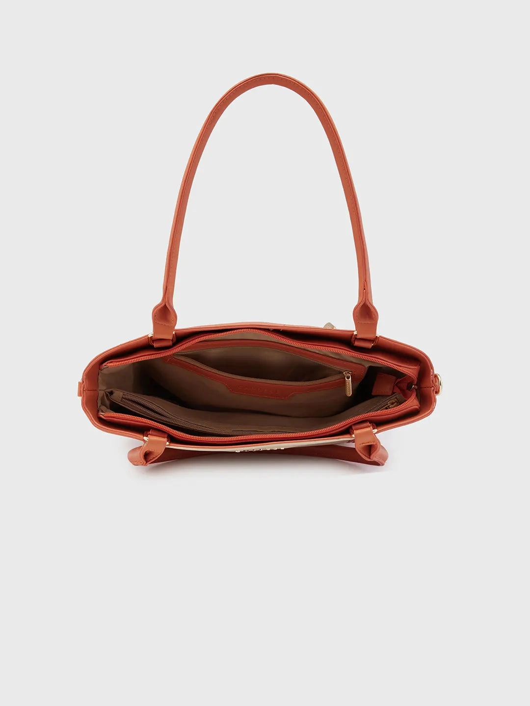 Caprese Shelby Medium Beige Satchel Bag