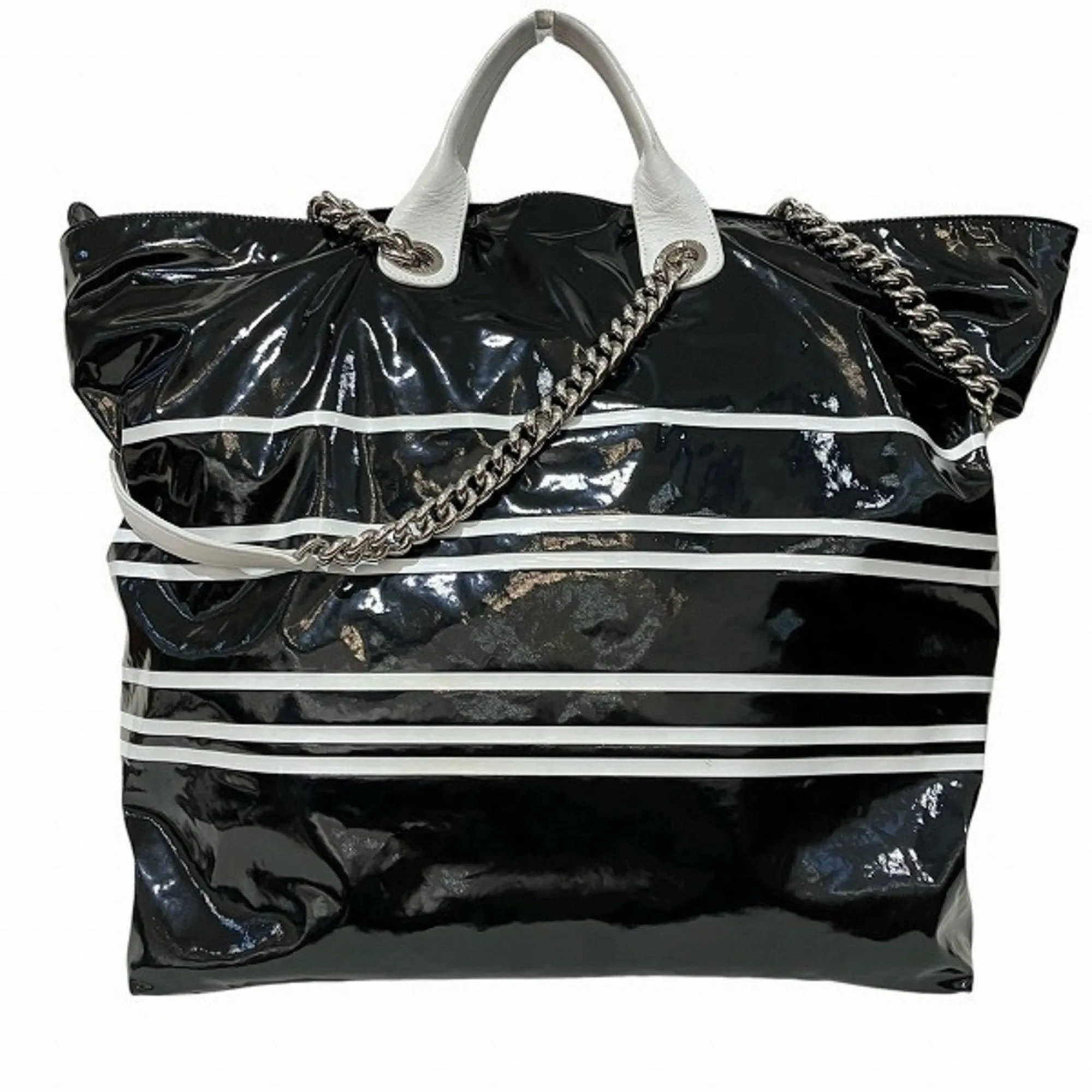 Chanel Cabas Patent Leather Tote Bag (Pre-Owned)