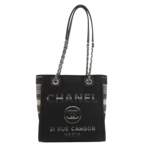 Chanel Navy Canvas Tote Bag (Pre-Owned)