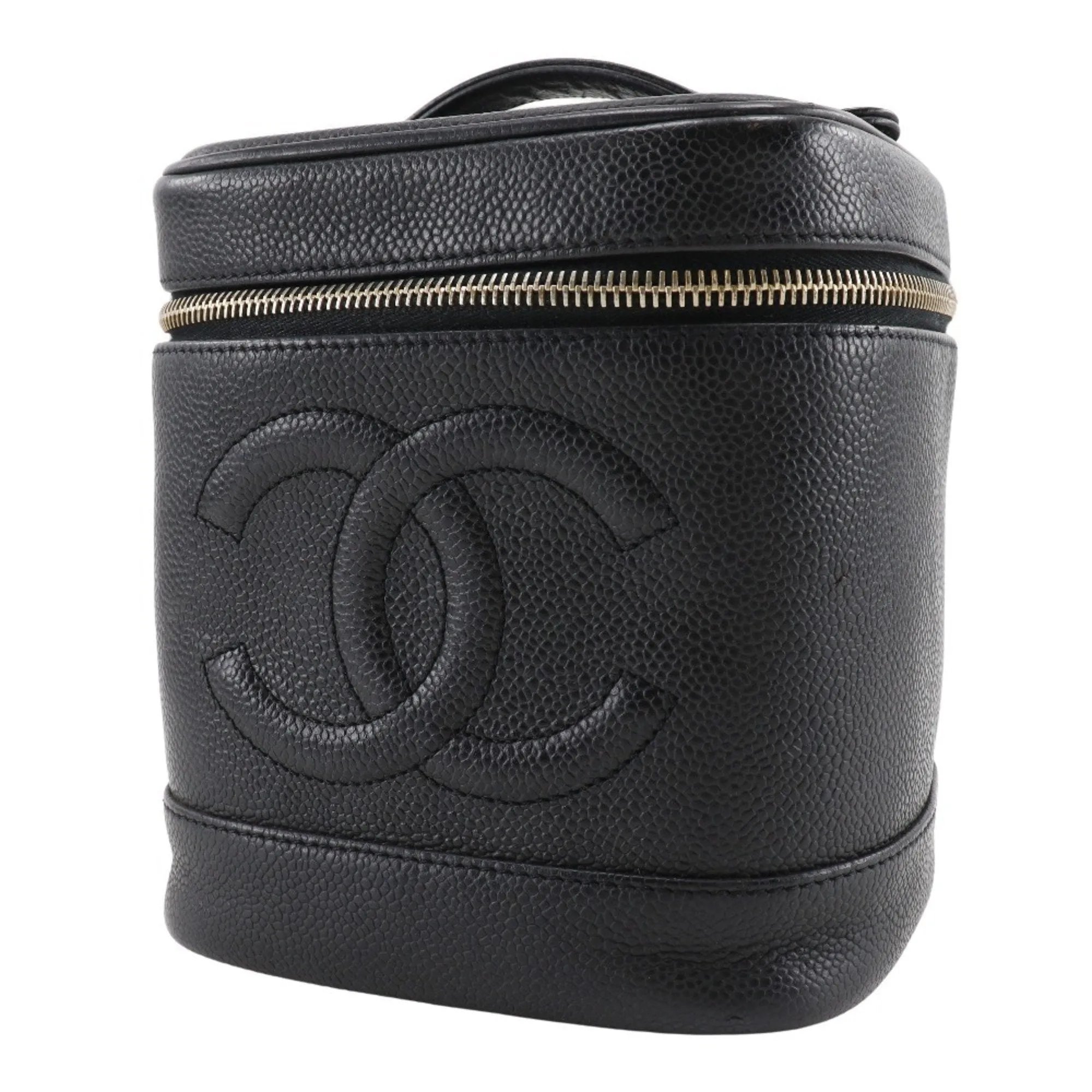 Chanel Vanity Leather Clutch Bag (Pre-Owned)
