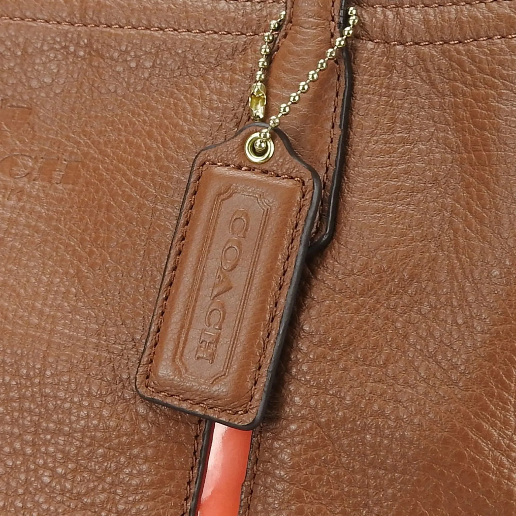 Coach   Color Leather Tote Bag (Pre-Owned)