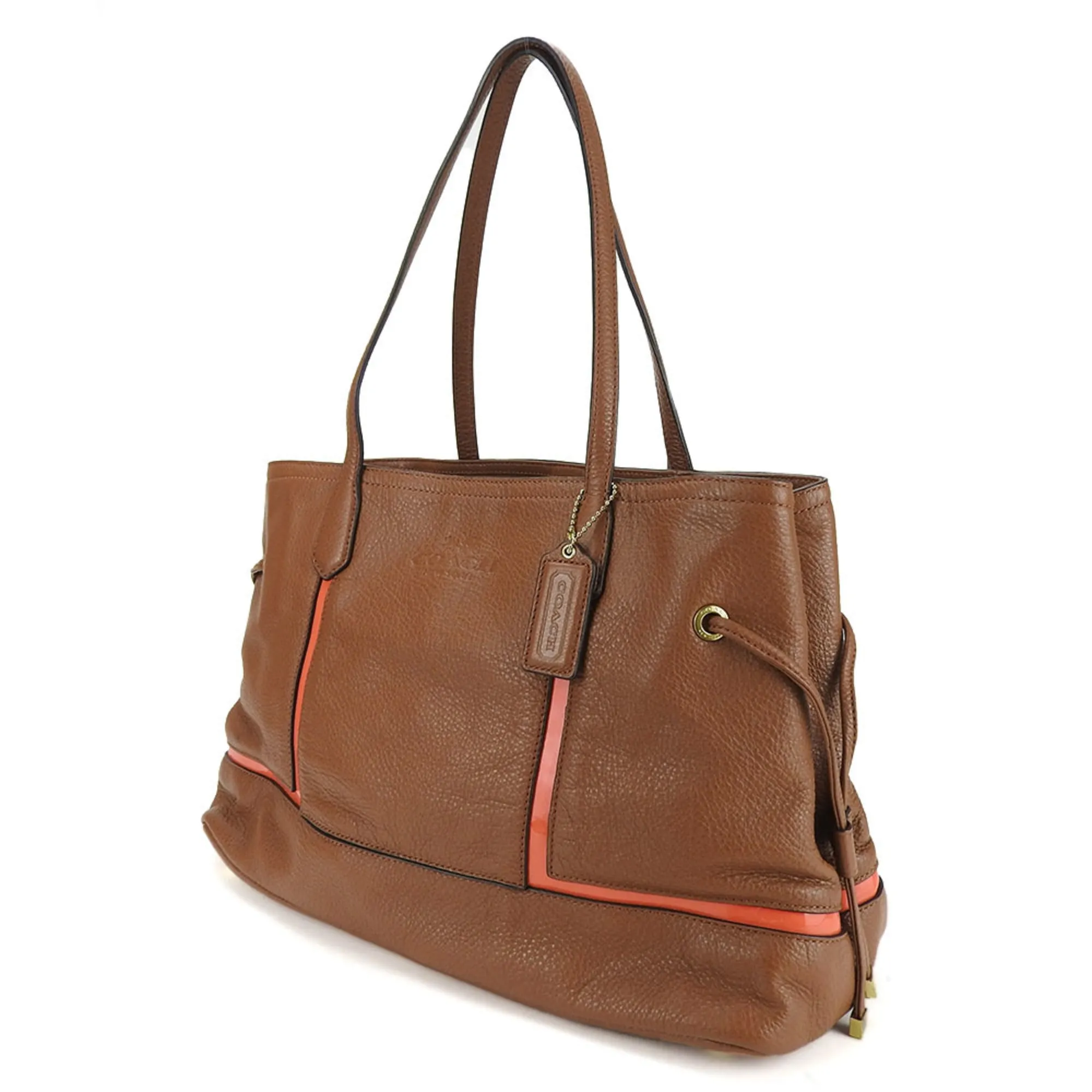 Coach   Color Leather Tote Bag (Pre-Owned)