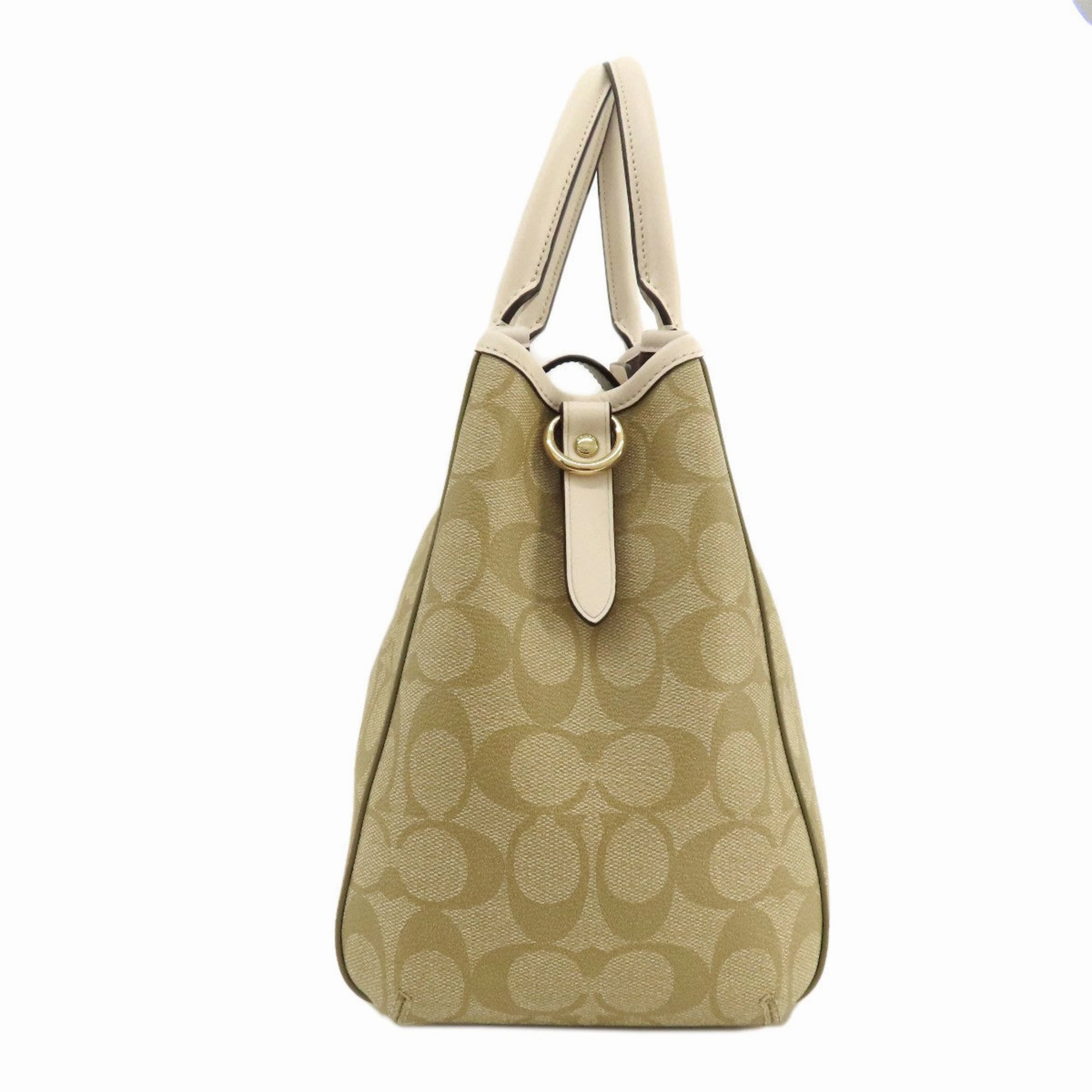 Coach Signature  Signature Line Handbag (Pre-Owned)