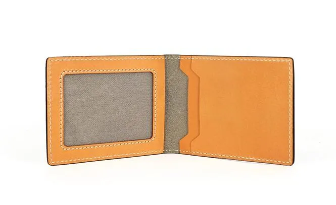 Cool Leather Mens Camouflage License Wallet Front Pocket Wallet Slim Card Wallet for Men