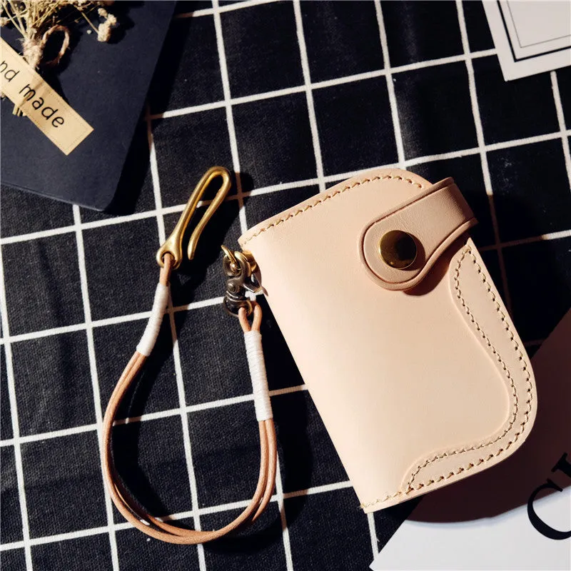 Cool Leather Mens Key Wallet Small Chain Wallet for Mens