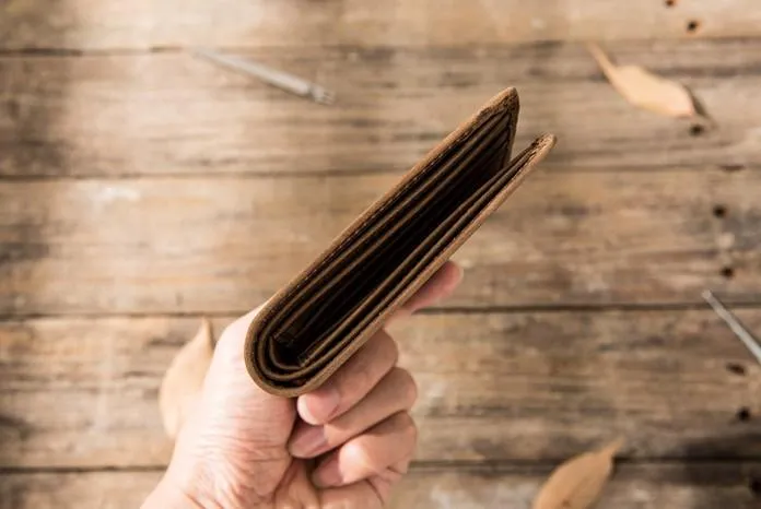 Cool Leather Mens Small Wallet Bifold Vintage Slim billfold Wallet for Men