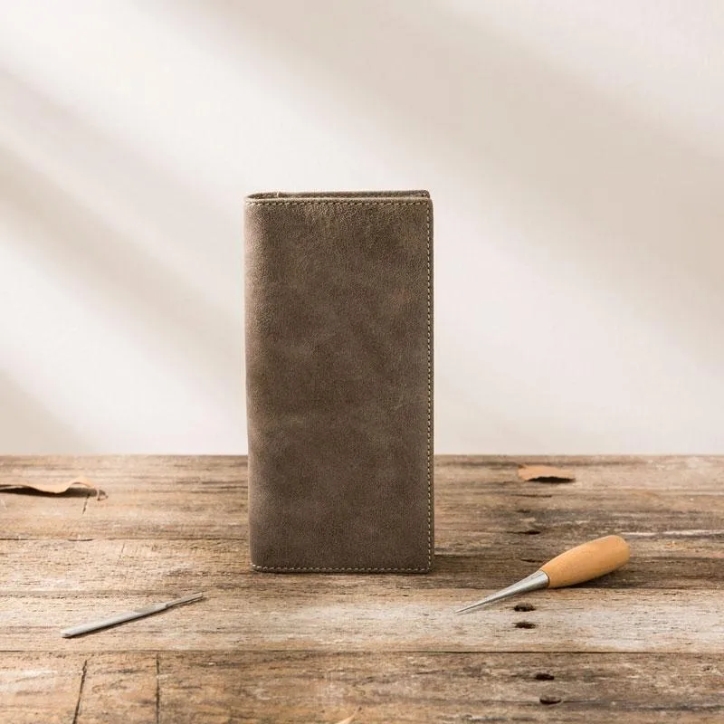 Cool Mens long Wallet Leather Vintage Wallet Long Wallets for Men