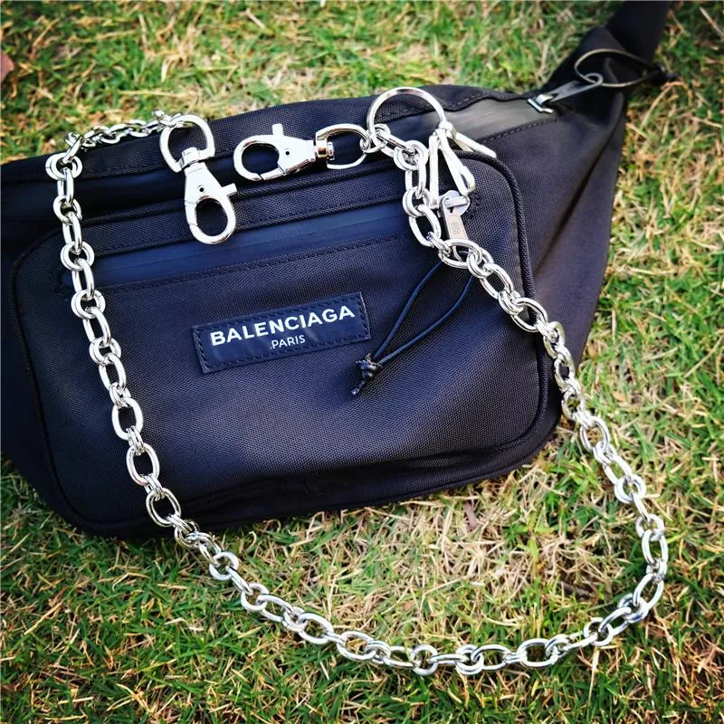 Cool Silver Street Style Pants Chain Key Chain Long Biker Wallet Chain For Men