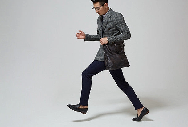 Cool leather men messenger bag fashion  shoulder laptop bag work bag