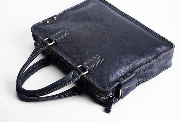 Cool Leather mens Briefcase Vintage Business Briefcase laptop Briefcase for Men