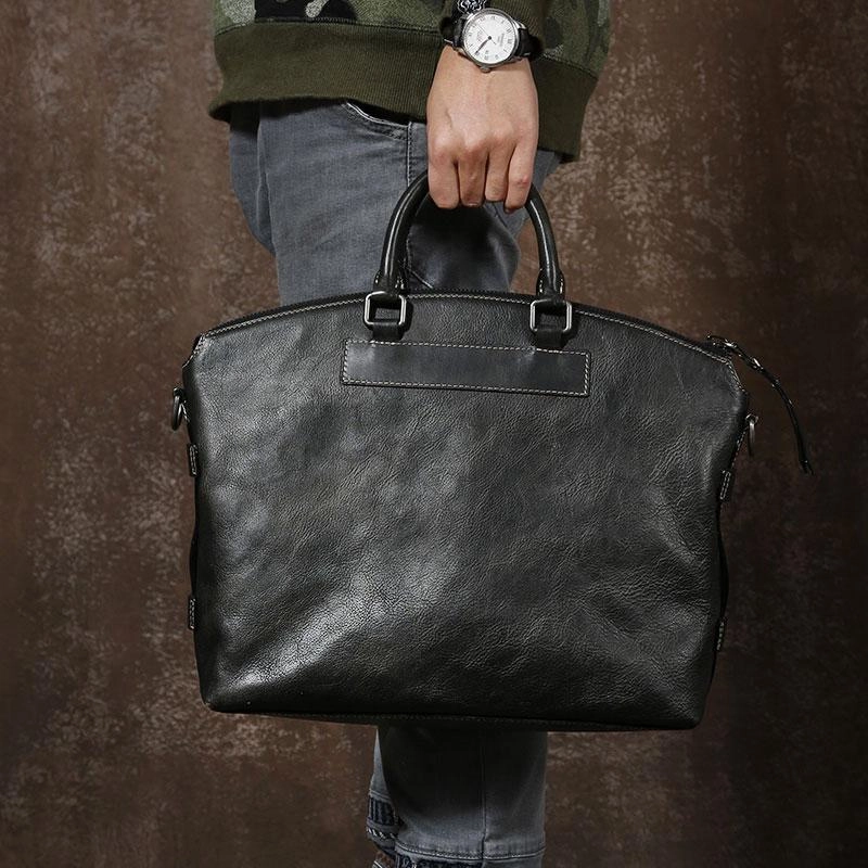 Cool Leather Mens Briefcase Work Bags Business Bag Laptop Bag for men
