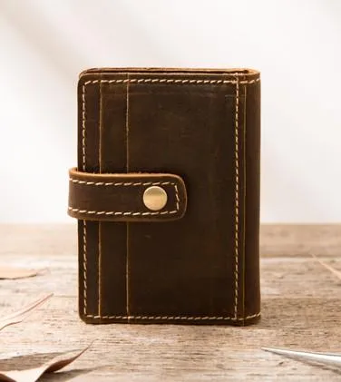 Credit Card Wallet for Men Leather Card Wallet Mens Small Card Wallet Card wallets for Men