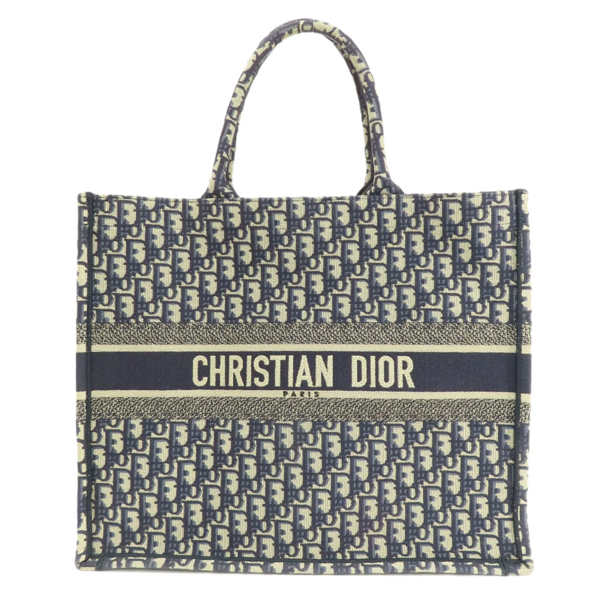 Dior Book Tote Canvas Tote Bag (Pre-Owned)