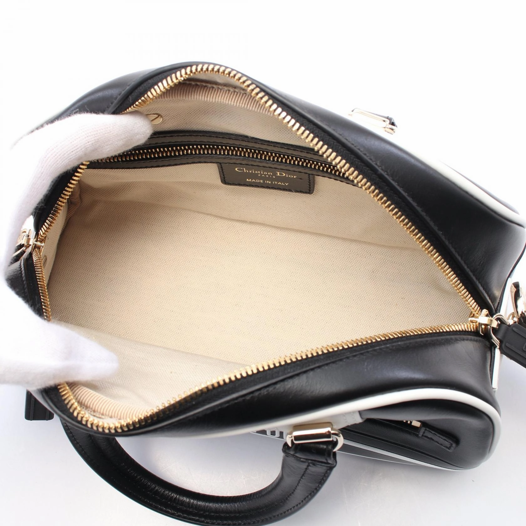 Dior VIBE Small Bowling Handbag Leather