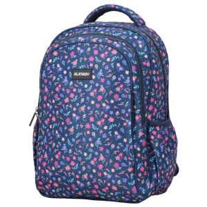 Ditsy Flowers Navy Midsize Kids Backpack