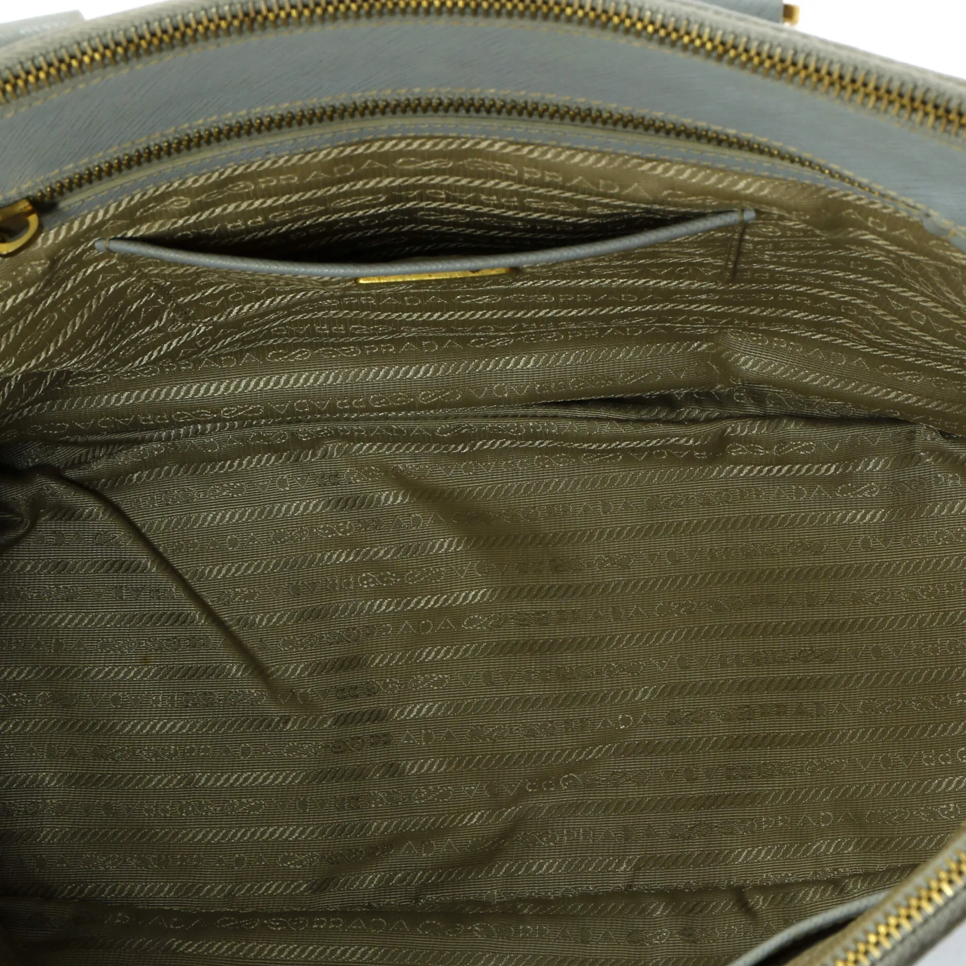 Double Zip Lux Tote Saffiano Leather Large