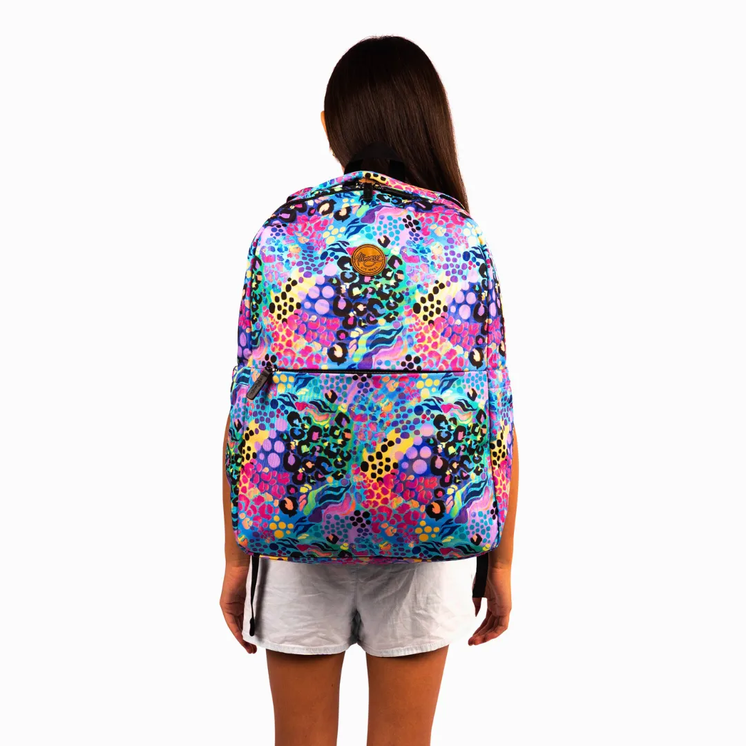 Electric Leopard Laptop Backpack